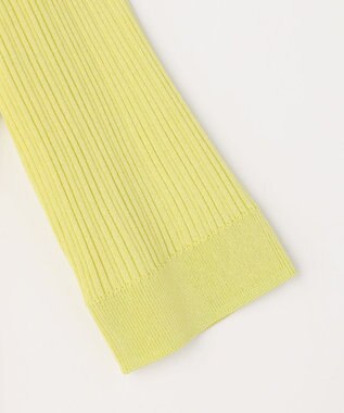 自由区 【カトリエムブーケ】Cotes melangees a la soie ヘンリーネックトップス グリーン