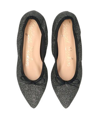 Bridget Birkin 【Bridget Birkin】ポインテッドトゥバレエシューズ ブラック雑材