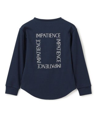 UNFILO 【110-150cm】選べるアソート ロゴロンT(UNISEX) [刺繡ロゴ]ネイビー