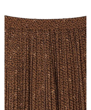 Green Parks シフォンＪＱアソートプリーツスカート Leopard