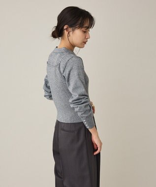 CRAFT STANDARD BOUTIQUE ポロ衿アンサンブルニット Gray