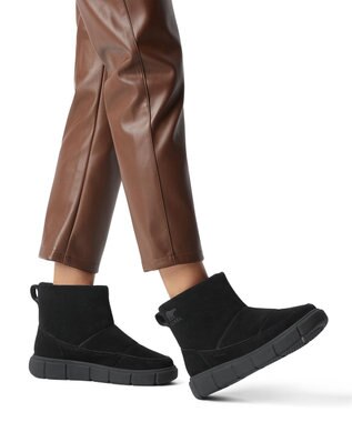 SOREL ソレルエクスプローラー3 スリッポンウォータープルーフ Black, Sea Salt