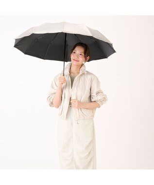 MOONBAT 【遮光100％/超軽量/耐久性】マジで軽い傘 晴雨兼用 折りたたみ日傘 マジカルテックプロテクション Tough 12 rib 55cm シルバー