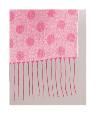 UNBILLION カシュネ cache nez / ドット柄ジャカードストール ピンク