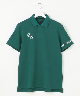 23区GOLF 【MEN【】吸水速乾・UVケア】グラフィカル ポロシャツ グリーン系