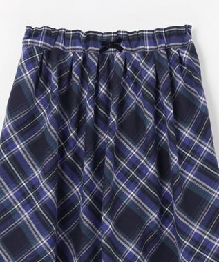 ANY KIDS チェック柄 スカパン ブルー系