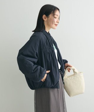 Green Parks 中綿シャーリングブルゾン Dark Navy
