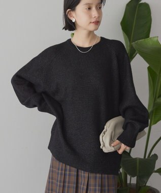 AMERICAN HOLIC ラグランラメニットプルオーバー