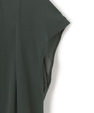 23区 【洗える】チュールコンビジャージー シアー カットソー カーキ系