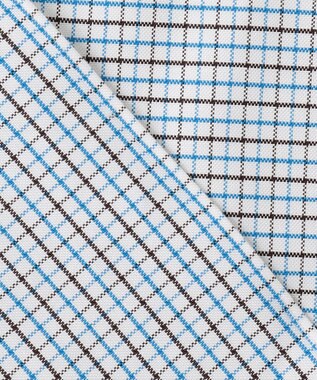 J.PRESS MEN 【WEB・一部店舗限定】タッタソール 半袖シャツ/B.D ターコイズブルー系3