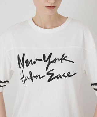 GRACE CONTINENTAL カレッジロゴプリントTシャツ ホワイト