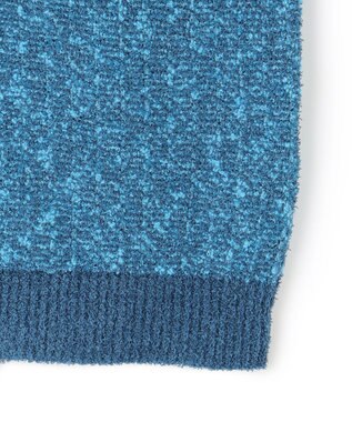 ICB 【洗える】 カラーニットツイード ベスト ブルーミックス系