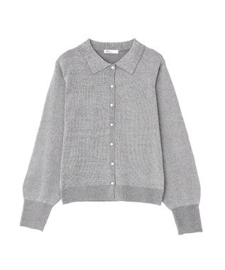 CRAFT STANDARD BOUTIQUE ポロ衿アンサンブルニット Gray