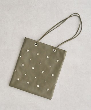 Green Parks ａｎｄｍｉｋｋａ．スタッズ付Ａ４トートバッグ
