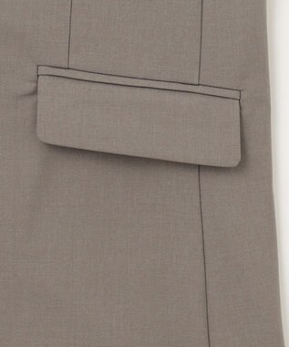 ANY L 【セットアップ可能/ストレッチ】イージーケアジレ モカ