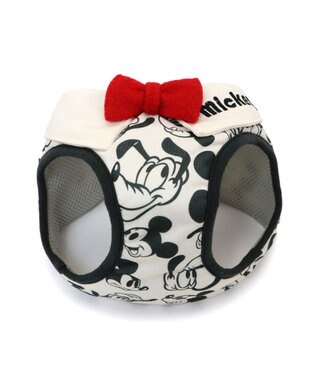 PET PARADISE ディズニー ミッキーマウス＆プルート ベストハーネス 《モノクロ》 Ｓ ホワイト×ブラック