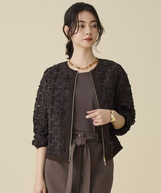 自由区 S テープエンブロイダリー ブルゾン