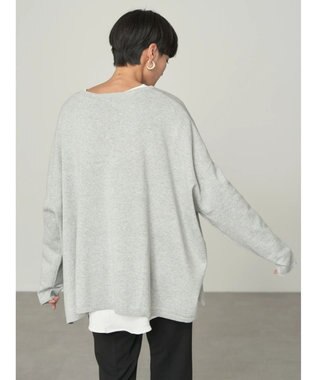 AMERICAN HOLIC ＢＩＧニットプルオーバー Light Gray Mixture