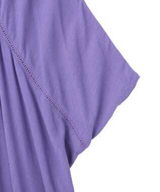 Green Parks ハシゴレースレーヨンクレープチュニック Purple