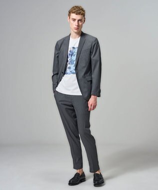 JOSEPH HOMME 【新柄】インプレッションアートＴ　クルーネックTシャツ ダルブルー系3