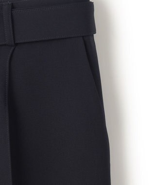 BEIGE， 【洗える・Precious 4月号掲載】JASMINE / ベルト付きワイドストレートパンツ Navy