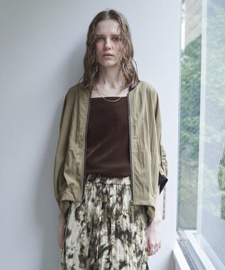 YECCA VECCA 【UVカット/接触冷感/遮熱】COOL5分袖MA-1 Charcoal Gray