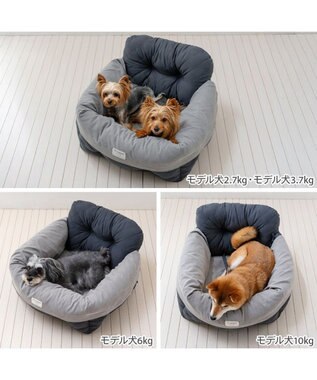 PET PARADISE ペットパラダイス  ドライブカドラー 《キルティング》 Ｌ ブラック