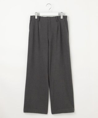 J.PRESS LADIES 【洗える】SOFTサーモ セミワイド パンツ チャコール系