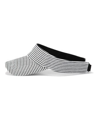 ZERO HALLIBURTON 【雑誌掲載】メランジ ボーダー サンバイザー 82563 ネイビー