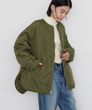 AMERICAN HOLIC 軽ポカリバーシブルキルティングコート Khaki