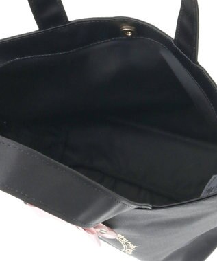 Maison de FLEUR EC限定フレームロゴサテンバッグ Black