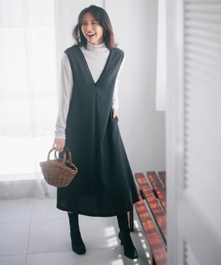 UNFILO ウールレーヨン タートル アイスグレー