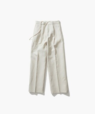 ATON LINEN WEATHER | タックパンツ WARM WHITE