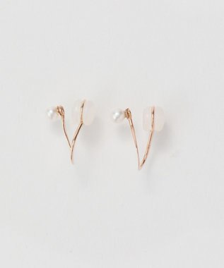 Phoebe 【K10】ウォーターパールドロップイヤリング　ローズゴールド ローズゴールド