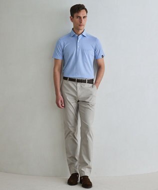 GOTAIRIKU チノ以上スラックス未満のドレス感【接触冷感/吸水速乾/ストレッチ】クールモーション コットンパンツ ベージュ系