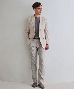 GOTAIRIKU チノ以上スラックス未満のドレス感【接触冷感/吸水速乾/ストレッチ】クールモーション コットンパンツ ベージュ系