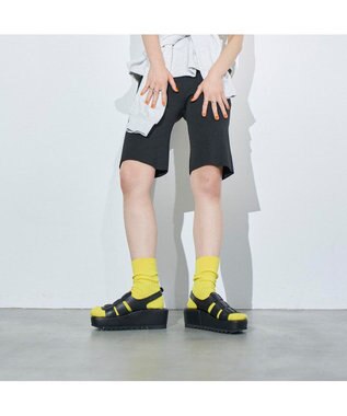 MODE ET JACOMO <MODE ET JACOMO>厚底グルカデザインウエッジサンダル ブラック