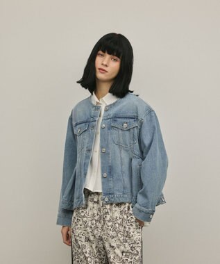 GRACE CONTINENTAL ペプラムデニムジャケット