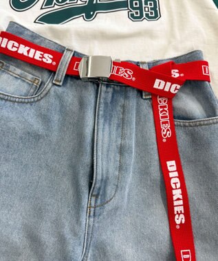 WEGO 【ユニセックス着用ITEM】Dickies　ロゴプリントベルト レッド