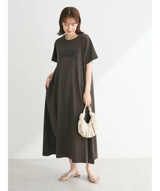 Green Parks ・ＳＵＧＡＲ　ＳＰＯＯＮ【ＣＯＯＬ】ロゴｐｔＴＥＥワンピ Charcoal Gray