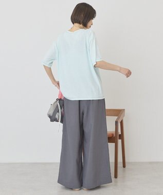 AMERICAN HOLIC 【先行予約】【マルチ機能】配色ステッチルーズTシャツ Mint