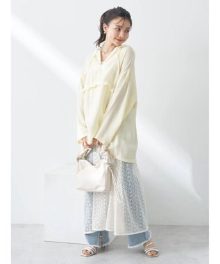 earth music&ecology シアーアノラック Light Yellow