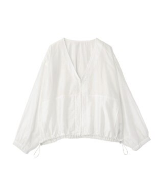 Green Parks シアーＺＩＰＶネックブルゾン
