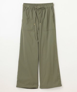 ANY 【ウエストゴム】撥水ナイロンベイカーパンツ カーキ