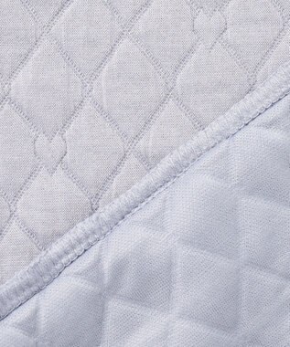 組曲 KIDS 【110-140㎝】ハートキルトジャガード トレーナー サックス系