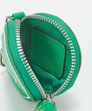 TOPKAPI 【新色追加】【Breath TOPKAPI】SMILE COLLECTION スマイル ラウンド ポーチ / チャーム グリーン