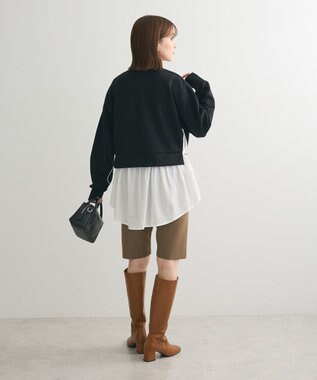 Green Parks ＳｏｆｔＣｕｓｈｉｏｎダンボールドッキングチュニック Black