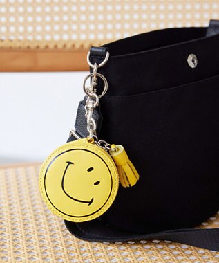 TOPKAPI 【新色追加】【Breath TOPKAPI】SMILE COLLECTION スマイル ラウンド ポーチ / チャーム イエロー