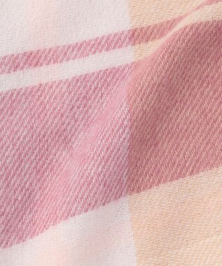 ANY SIS 【洗える】フワリーチェック ストール ピンク