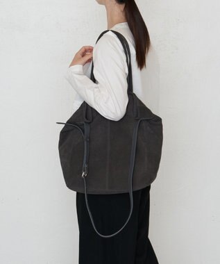 russet スエード2WAYトートバッグ(CE-1577) Gray